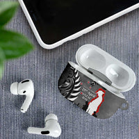 New Zealand ANZAC Day AirPods Case 25th April Silver Fern With Poppy LT14 - Polynesian Pride