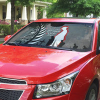 New Zealand ANZAC Day Auto Sun Shade 25th April Silver Fern With Poppy LT14 - Polynesian Pride