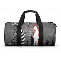 New Zealand ANZAC Day Duffle Bag 25th April Silver Fern With Poppy