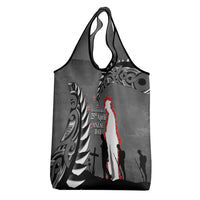 New Zealand ANZAC Day Grocery Bag 25th April Silver Fern With Poppy LT14 - Polynesian Pride