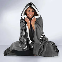 New Zealand ANZAC Day Hooded Blanket 25th April Silver Fern With Poppy LT14 - Polynesian Pride
