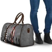 New Zealand ANZAC Day Travel Bag 25th April Silver Fern With Poppy LT14 - Polynesian Pride