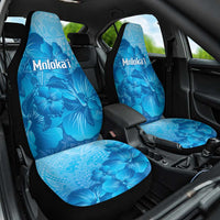 Aloha Hawaii Molokai Island Car Seat Cover Hibiscus Tribal Honu Hawaiian Tattoo LT14 One Size Blue - Polynesian Pride