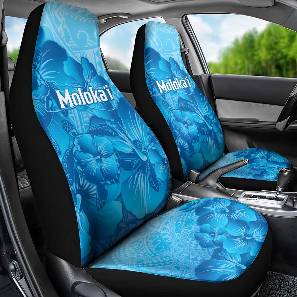 Aloha Hawaii Molokai Island Car Seat Cover Hibiscus Tribal Honu Hawaiian Tattoo LT14 - Polynesian Pride