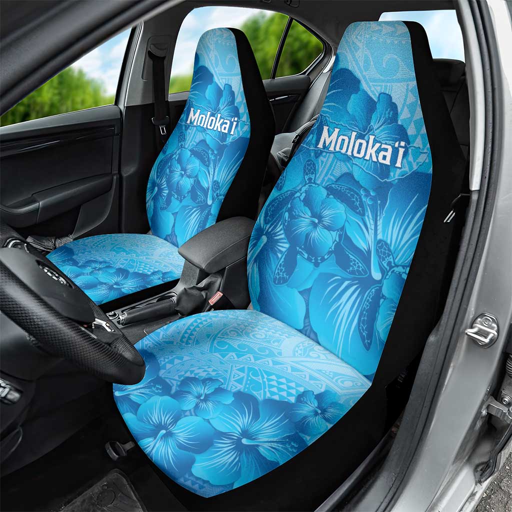 Aloha Hawaii Molokai Island Car Seat Cover Hibiscus Tribal Honu Hawaiian Tattoo LT14 - Polynesian Pride