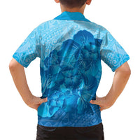 Aloha Hawaii Molokai Island Family Matching Summer Maxi Dress and Hawaiian Shirt Hibiscus Tribal Honu Hawaiian Tattoo LT14 - Polynesian Pride