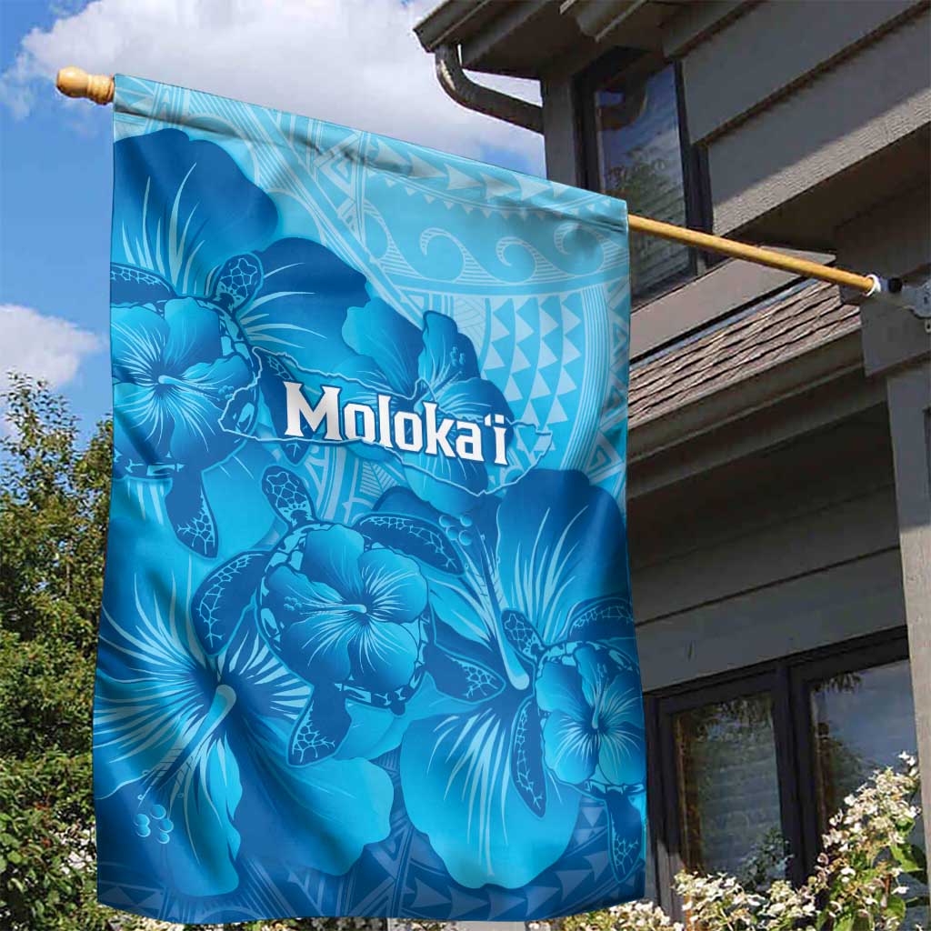 Aloha Hawaii Molokai Island Garden Flag Hibiscus Tribal Honu Hawaiian Tattoo LT14 - Polynesian Pride