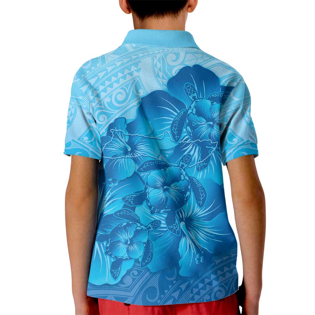 Aloha Hawaii Molokai Island Kid Polo Shirt Hibiscus Tribal Honu Hawaiian Tattoo LT14 - Polynesian Pride