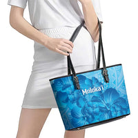 Aloha Hawaii Molokai Island Leather Tote Bag Hibiscus Tribal Honu Hawaiian Tattoo LT14 - Polynesian Pride