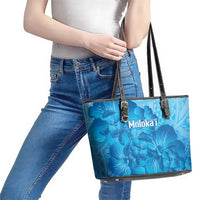 Aloha Hawaii Molokai Island Leather Tote Bag Hibiscus Tribal Honu Hawaiian Tattoo LT14 - Polynesian Pride