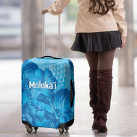 Aloha Hawaii Molokai Island Luggage Cover Hibiscus Tribal Honu Hawaiian Tattoo LT14 - Polynesian Pride