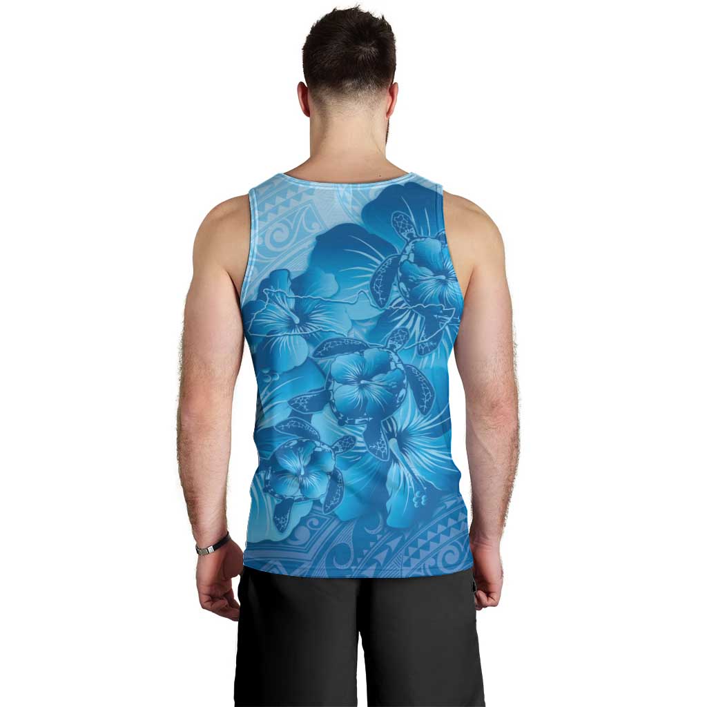 Aloha Hawaii Molokai Island Men Tank Top Hibiscus Tribal Honu Hawaiian Tattoo LT14 - Polynesian Pride