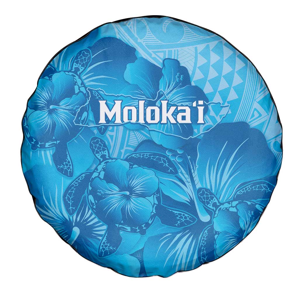 Aloha Hawaii Molokai Island Spare Tire Cover Hibiscus Tribal Honu Hawaiian Tattoo LT14 - Polynesian Pride