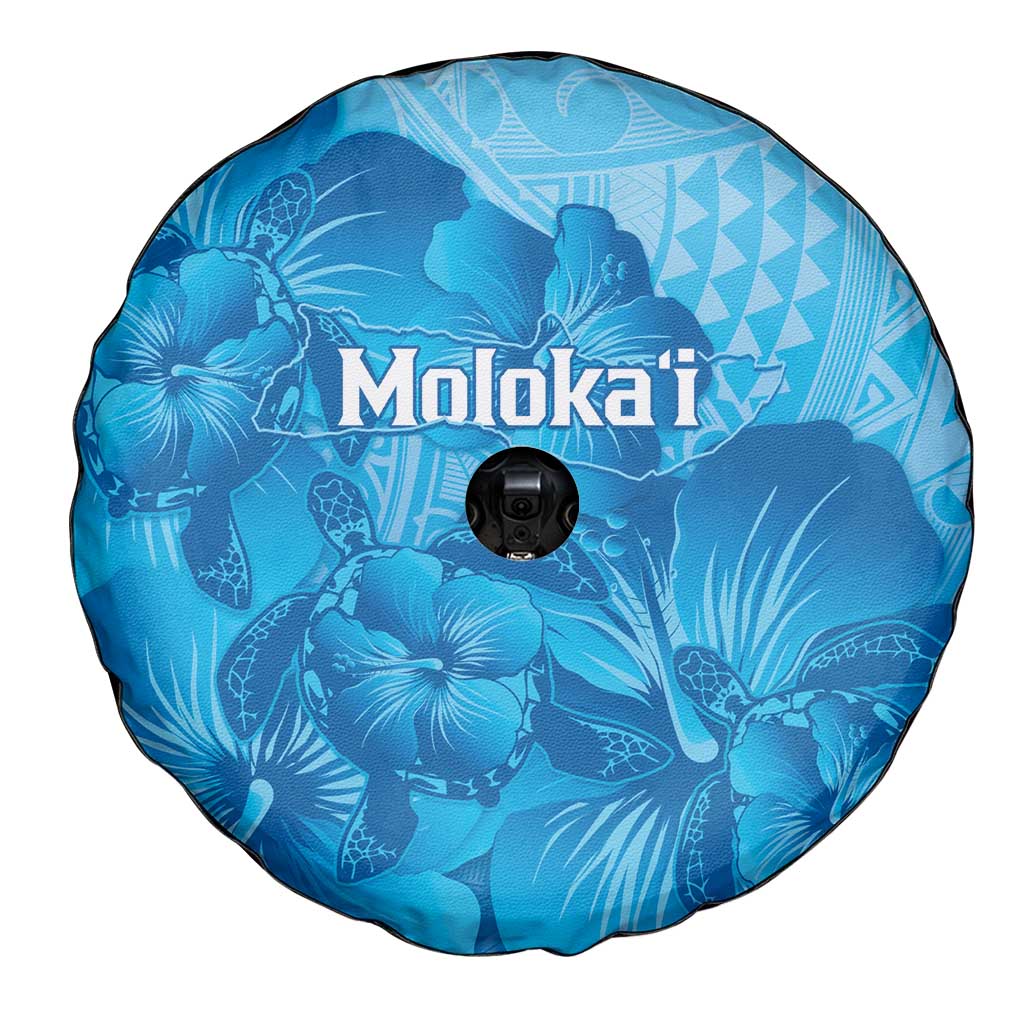 Aloha Hawaii Molokai Island Spare Tire Cover Hibiscus Tribal Honu Hawaiian Tattoo LT14 - Polynesian Pride