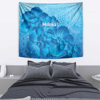 Aloha Hawaii Molokai Island Tapestry Hibiscus Tribal Honu Hawaiian Tattoo