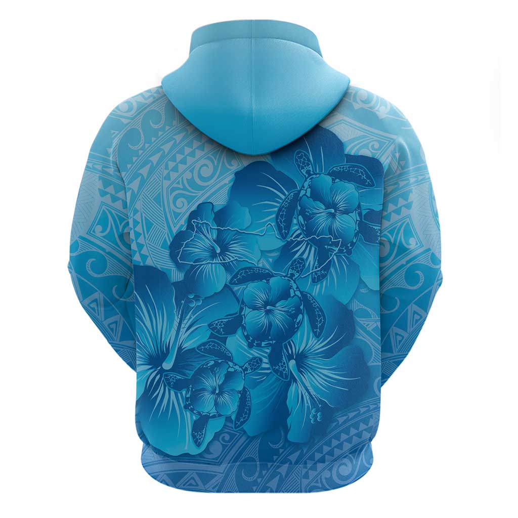 Aloha Hawaii Molokai Island Zip Hoodie Hibiscus Tribal Honu Hawaiian Tattoo LT14 - Polynesian Pride