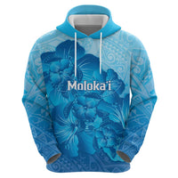 Aloha Hawaii Molokai Island Zip Hoodie Hibiscus Tribal Honu Hawaiian Tattoo LT14 - Polynesian Pride