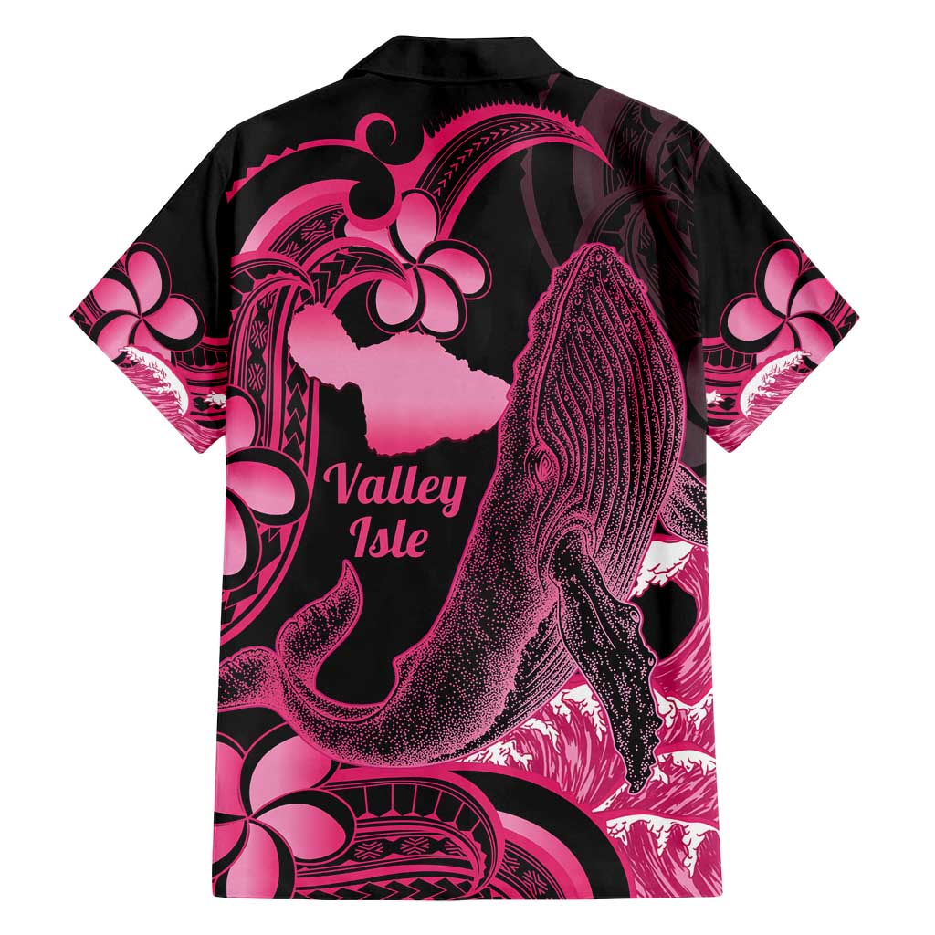 Aloha Hawaii Maui Family Matching Puletasi and Hawaiian Shirt Valley Isle Humpback Whale Black LT14 - Polynesian Pride