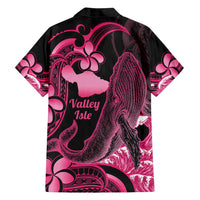 Aloha Hawaii Maui Family Matching Puletasi and Hawaiian Shirt Valley Isle Humpback Whale Black LT14 - Polynesian Pride