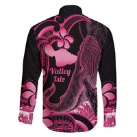 Aloha Hawaii Maui Family Matching Puletasi and Hawaiian Shirt Valley Isle Humpback Whale Black LT14 - Polynesian Pride