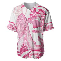 Aloha Hawaii Maui Baseball Jersey Valley Isle Humpback Whale White LT14 White - Polynesian Pride
