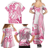 Aloha Hawaii Maui Family Matching Summer Maxi Dress and Hawaiian Shirt Valley Isle Humpback Whale White