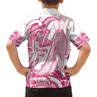 Aloha Hawaii Maui Kid Hawaiian Shirt Valley Isle Humpback Whale White LT14 - Polynesian Pride