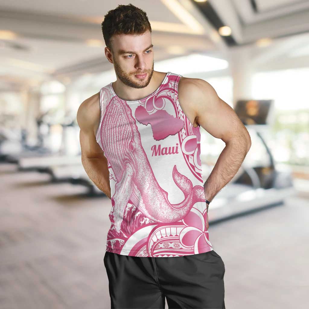 Aloha Hawaii Maui Men Tank Top Valley Isle Humpback Whale White LT14 White - Polynesian Pride