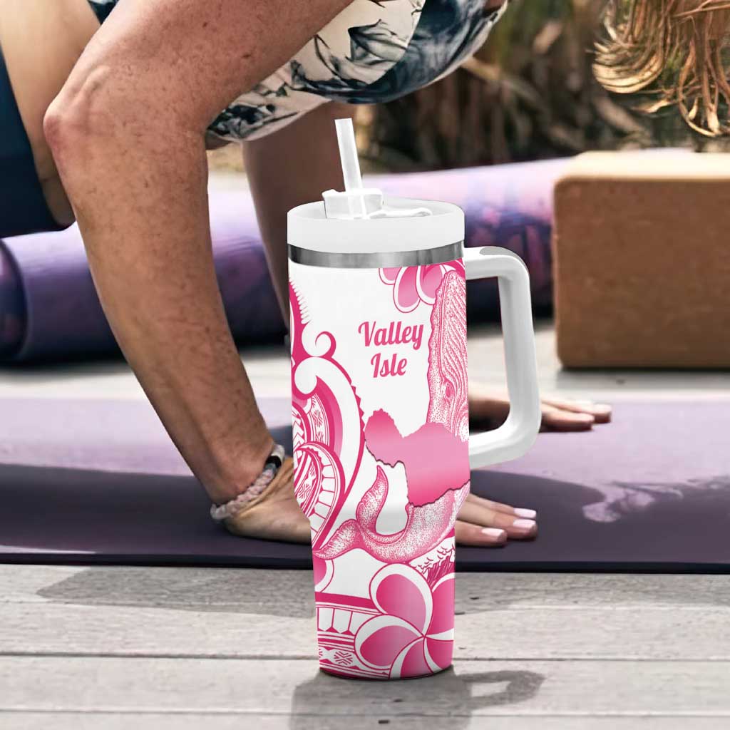 Aloha Hawaii Maui Tumbler With Handle Valley Isle Humpback Whale White
