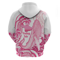 Aloha Hawaii Maui Zip Hoodie Valley Isle Humpback Whale White LT14 - Polynesian Pride