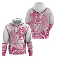Aloha Hawaii Maui Zip Hoodie Valley Isle Humpback Whale White LT14 - Polynesian Pride