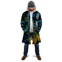 Turquoise New Zealand Kowhai And Piwakawaka Cloak Maori Ngaru Paua Shell LT14 - Polynesian Pride