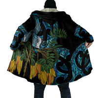 Turquoise New Zealand Kowhai And Piwakawaka Cloak Maori Ngaru Paua Shell LT14 - Polynesian Pride
