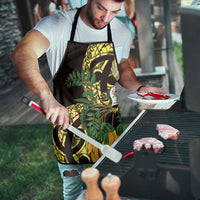 Yellow New Zealand Kowhai And Piwakawaka Apron Maori Ngaru Paua Shell LT14 - Polynesian Pride