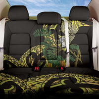 Yellow New Zealand Kowhai And Piwakawaka Back Car Seat Cover Maori Ngaru Paua Shell LT14 One Size Yellow - Polynesian Pride