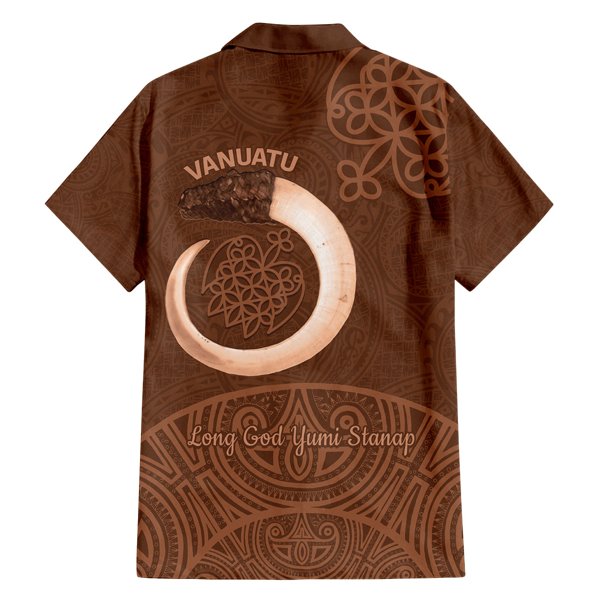 Vanuatu Indipendens Dei Family Matching Off Shoulder Short Dress and Hawaiian Shirt Yumi Sand Drawing Turtle Mix Lapita LT14 - Polynesian Pride