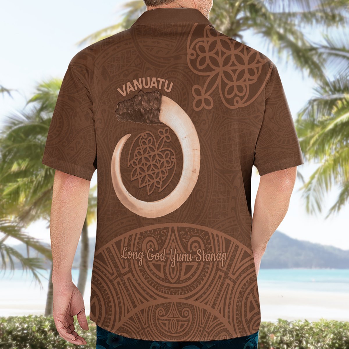Vanuatu Indipendens Dei Hawaiian Shirt Yumi 44th Sand Drawing Turtle Mix Lapita