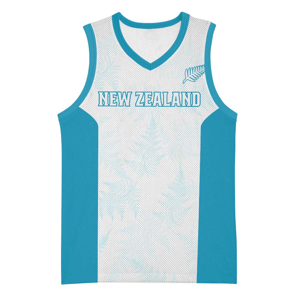 Custom New Zealand Silver Fern Football Basketball Jersey Come On All White LT14 Unisex White - Polynesian Pride