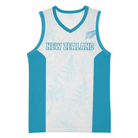 Custom New Zealand Silver Fern Football Basketball Jersey Come On All White LT14 Unisex White - Polynesian Pride