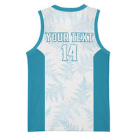 Custom New Zealand Silver Fern Football Basketball Jersey Come On All White LT14 - Polynesian Pride