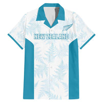 Custom New Zealand Silver Fern Football Family Matching Mermaid Dress and Hawaiian Shirt Come On All White LT14 Dad's Shirt - Short Sleeve White - Polynesian Pride