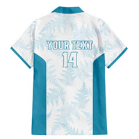 Custom New Zealand Silver Fern Football Family Matching Mermaid Dress and Hawaiian Shirt Come On All White LT14 - Polynesian Pride