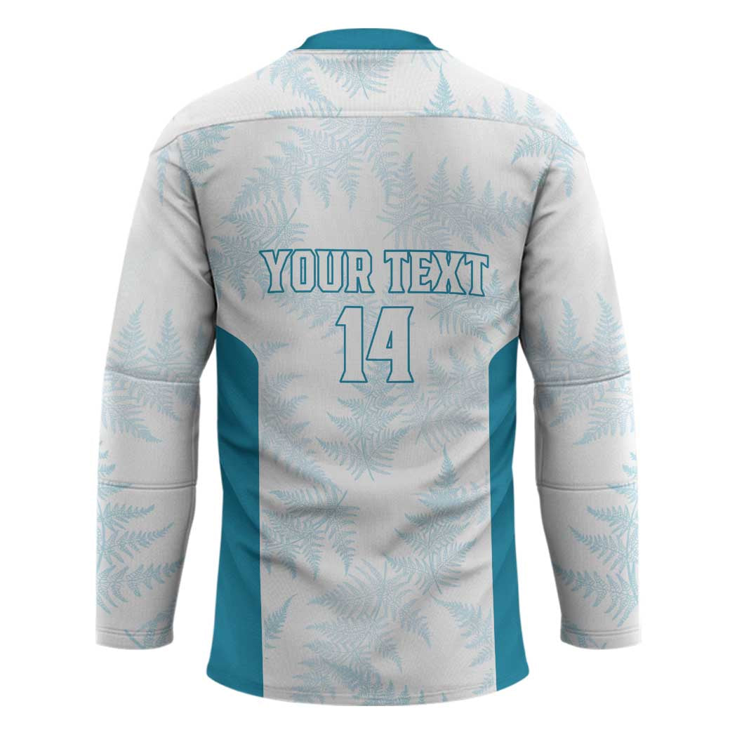 Custom New Zealand Silver Fern Football Hockey Jersey Come On All White LT14 - Polynesian Pride