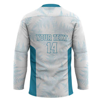 Custom New Zealand Silver Fern Football Hockey Jersey Come On All White LT14 - Polynesian Pride