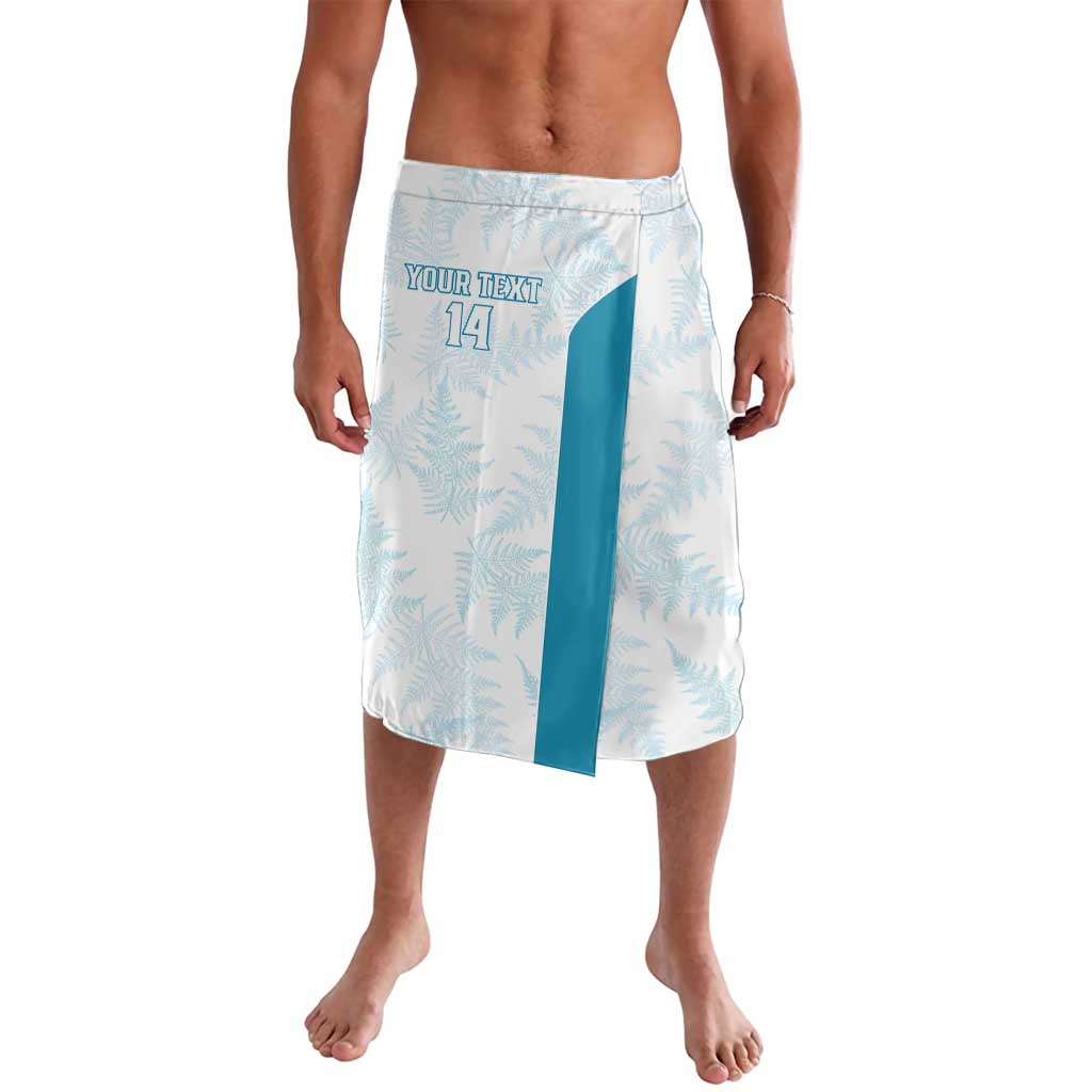 Custom New Zealand Silver Fern Football Lavalava Come On All White