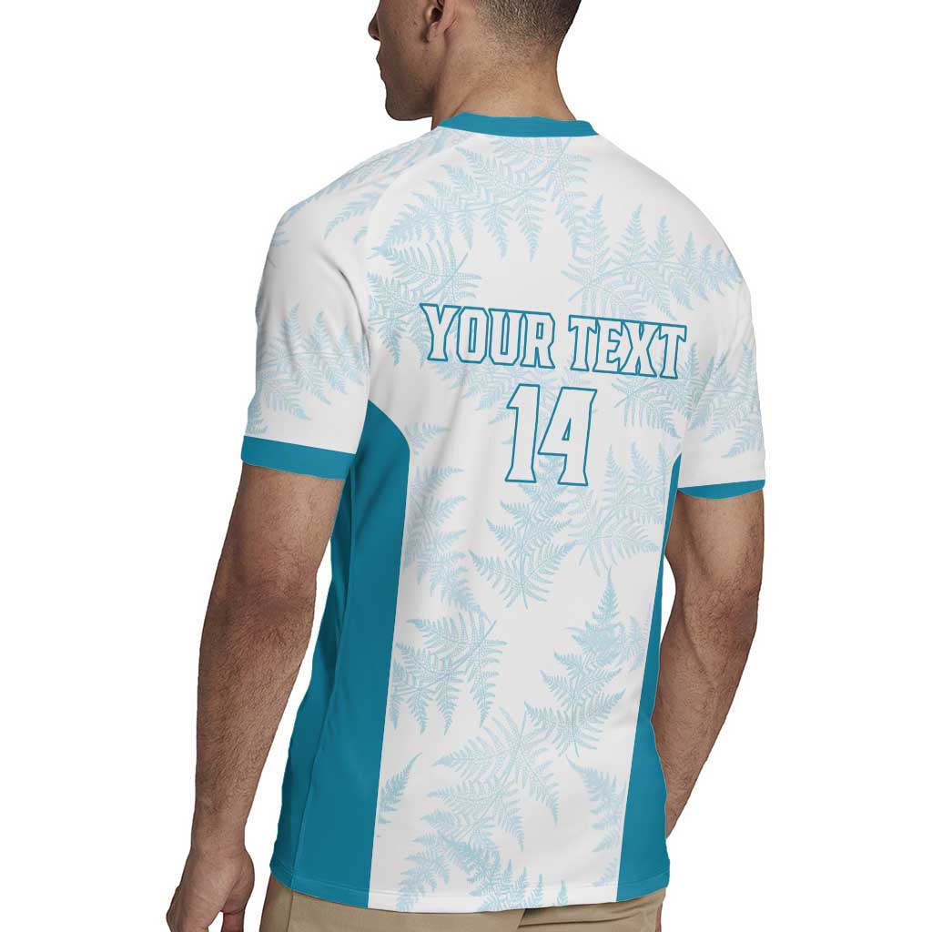 Custom New Zealand Silver Fern Football Rugby Jersey Come On All White LT14 - Polynesian Pride