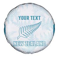 Custom New Zealand Silver Fern Football Spare Tire Cover Come On All White