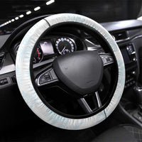 New Zealand Silver Fern Football Steering Wheel Cover Come On All White LT14 Universal Fit White - Polynesian Pride