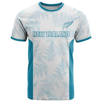Custom New Zealand Silver Fern Football T Shirt Come On All White LT14 White - Polynesian Pride