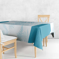 Custom New Zealand Silver Fern Football Tablecloth Come On All White